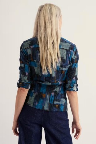 Seasalt Seasalt - larissa shirt - paint texture maritime Seasalt Seasalt - larissa shirt - paint texture maritime