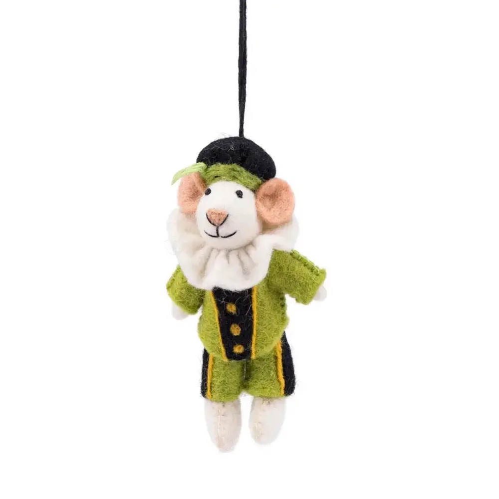 Sjaal met verhaal Sjaal met verhaal - hanger - pietermuis groen