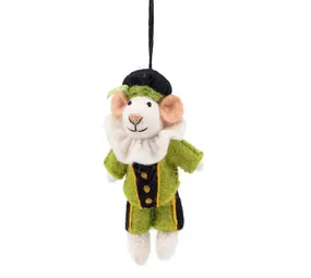 Sjaal met verhaal Sjaal met verhaal - hanger - pietermuis groen