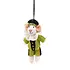 Sjaal met verhaal - hanger - pietermuis groen