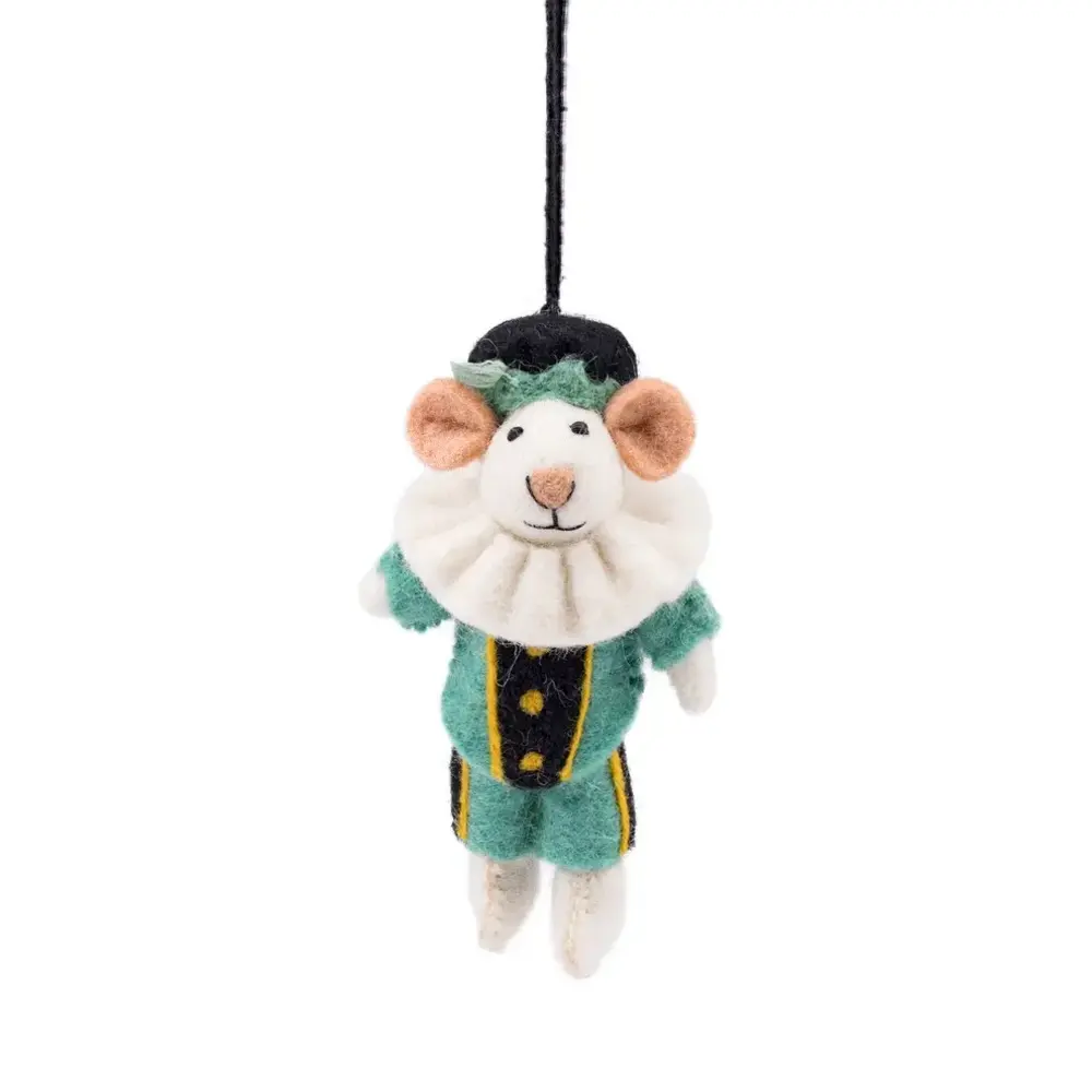 Sjaal met verhaal Sjaal met verhaal - hanger - pietermuis turquoise