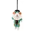Sjaal met verhaal - hanger - pietermuis turquoise
