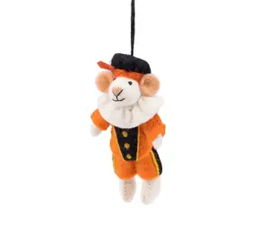 Sjaal met verhaal Sjaal met verhaal - hanger - pietermuis oranje