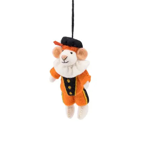 Sjaal met verhaal Sjaal met verhaal - hanger - pietermuis oranje