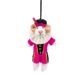 Sjaal met verhaal Sjaal met verhaal - hanger - pietermuis fuchsia