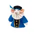 Sjaal met verhaal - vingerpopje - pietermuis blauw Sjaal met verhaal - vingerpopje - pietermuis blauw