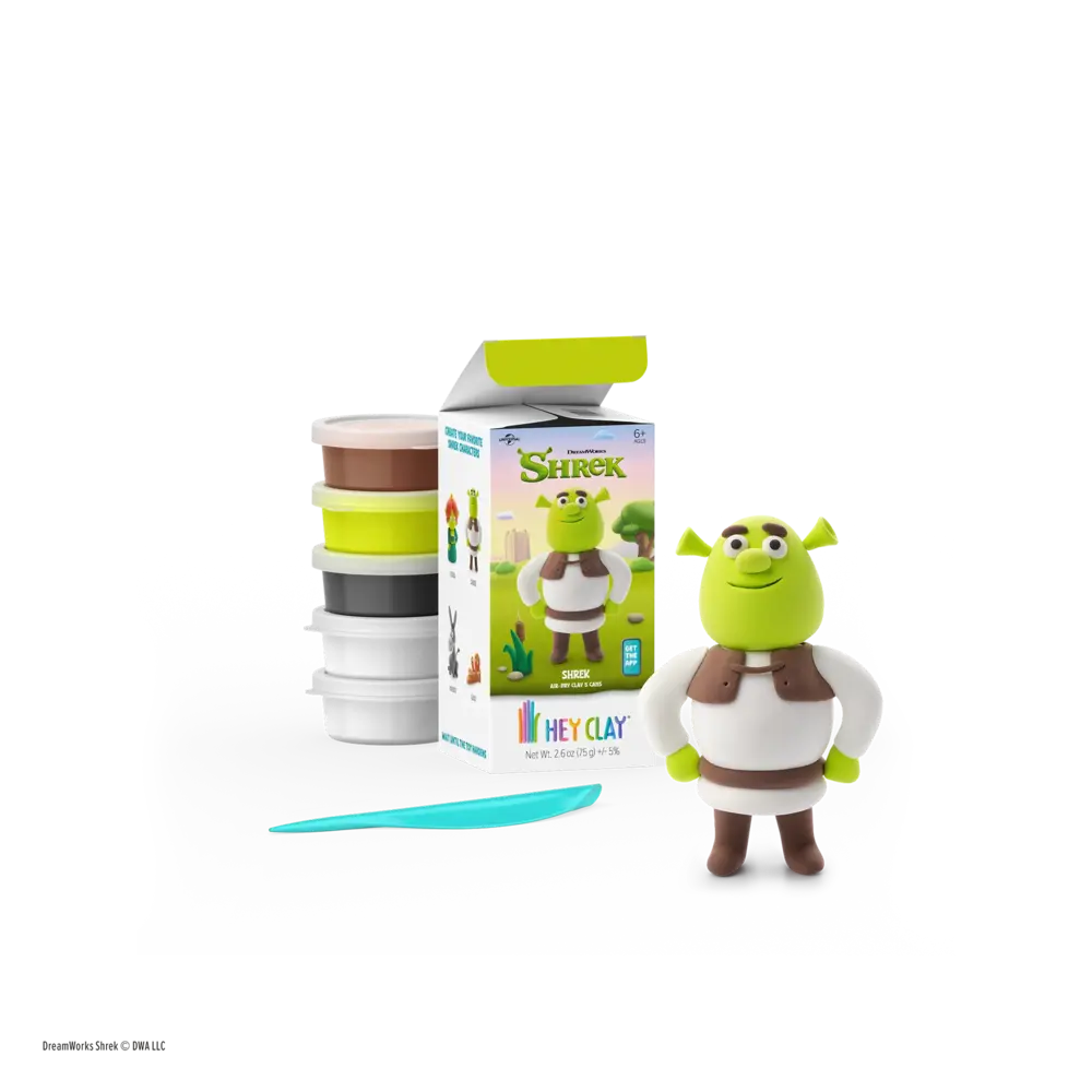 Hey Clay Hey Clay - boetseerklei Shrek - shrek (5 potjes) Hey Clay Hey Clay - boetseerklei Shrek - shrek (5 potjes)
