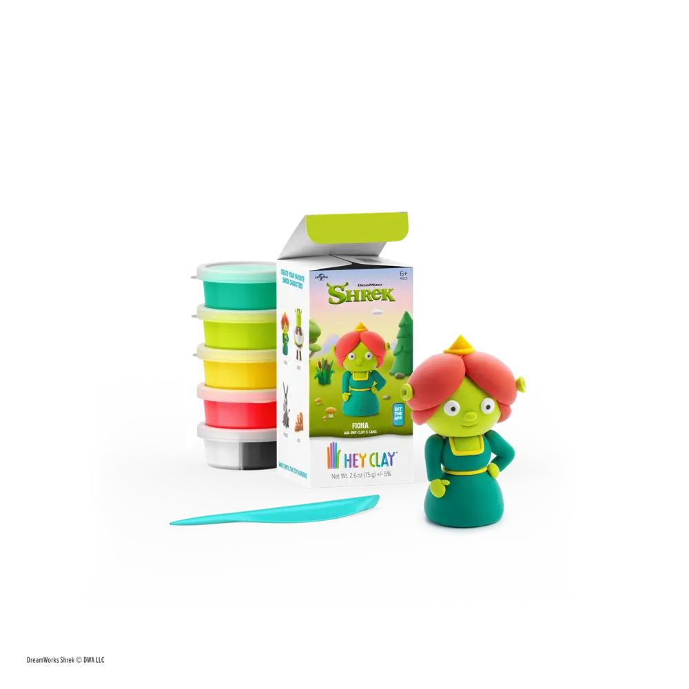 Hey Clay Hey Clay - boetseerklei Shrek - fiona (5 potjes)