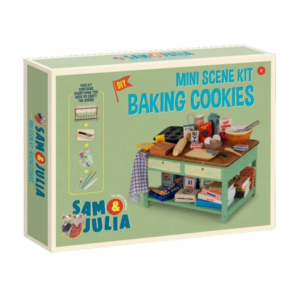 Sam & Julia / Het Muizenhuis Sam & Julia - mini scene kit - koekjes bakken Sam & Julia / Het Muizenhuis Sam & Julia - mini scene kit - koekjes bakken