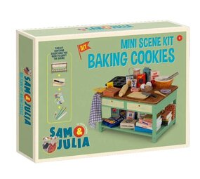 Sam & Julia / Het Muizenhuis Sam & Julia - mini scene kit - koekjes bakken Sam & Julia / Het Muizenhuis Sam & Julia - mini scene kit - koekjes bakken