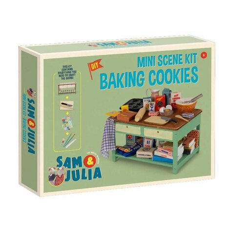 Sam & Julia / Het Muizenhuis Sam & Julia - mini scene kit - koekjes bakken Sam & Julia / Het Muizenhuis Sam & Julia - mini scene kit - koekjes bakken