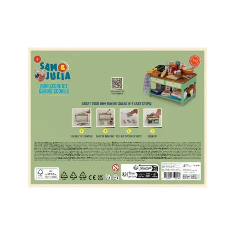 Sam & Julia / Het Muizenhuis Sam & Julia - mini scene kit - koekjes bakken Sam & Julia / Het Muizenhuis Sam & Julia - mini scene kit - koekjes bakken