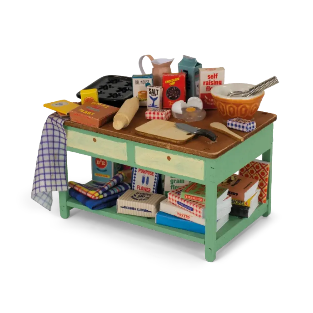 Sam & Julia / Het Muizenhuis Sam & Julia - mini scene kit - koekjes bakken Sam & Julia / Het Muizenhuis Sam & Julia - mini scene kit - koekjes bakken