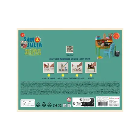 Sam & Julia / Het Muizenhuis Sam & Julia - mini scene kit - schrijversbureau Sam & Julia / Het Muizenhuis Sam & Julia - mini scene kit - schrijversbureau
