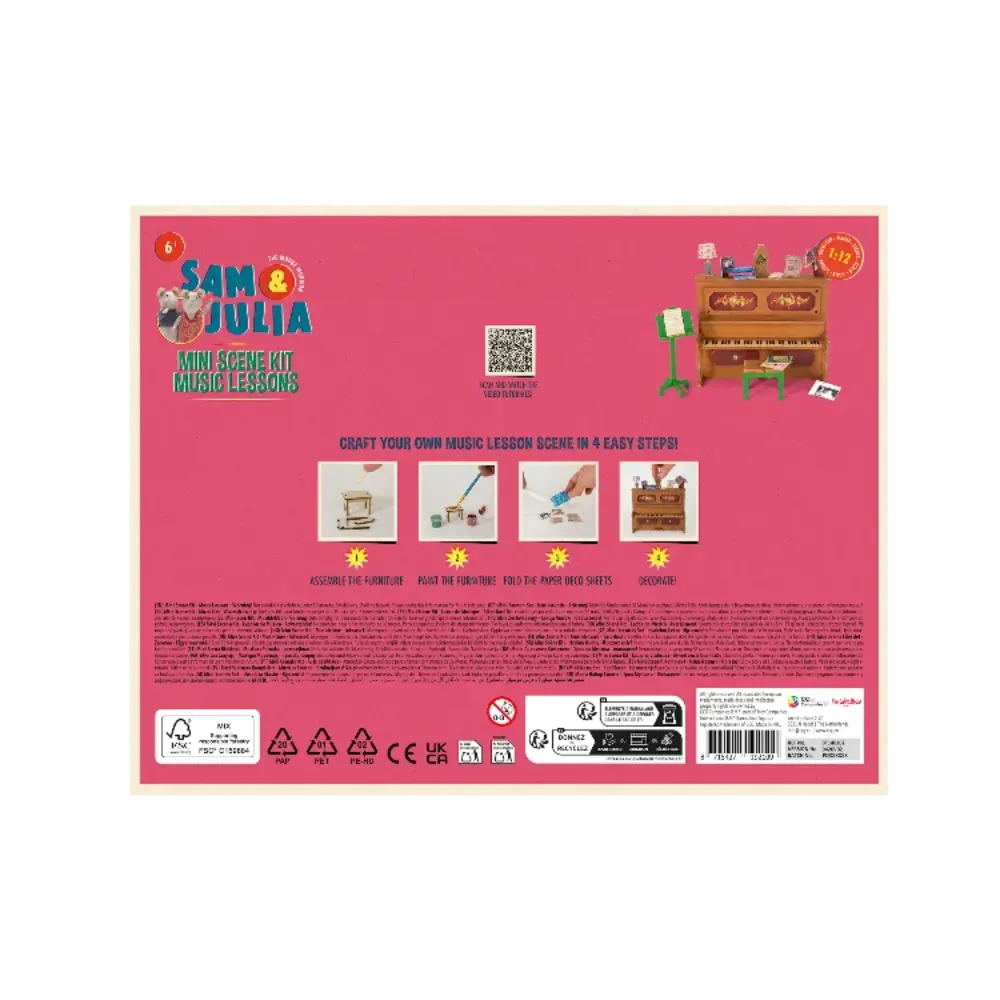 Sam & Julia / Het Muizenhuis Sam & Julia - mini scene kit - muziekles