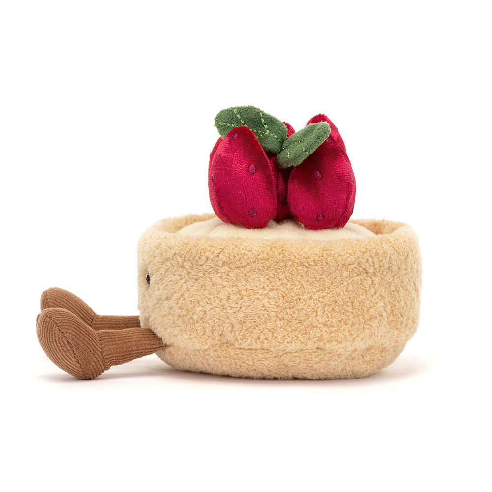 Jellycat Jellycat - amuseables knuffel - fleurette tarte aux fraises Jellycat Jellycat - amuseables knuffel - fleurette tarte aux fraises