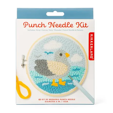 Kikkerland Kikkerland - punch needle kit - pigeon
