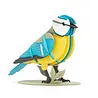 Kikkerland Kikkerland - 3d puzzel - blue tit