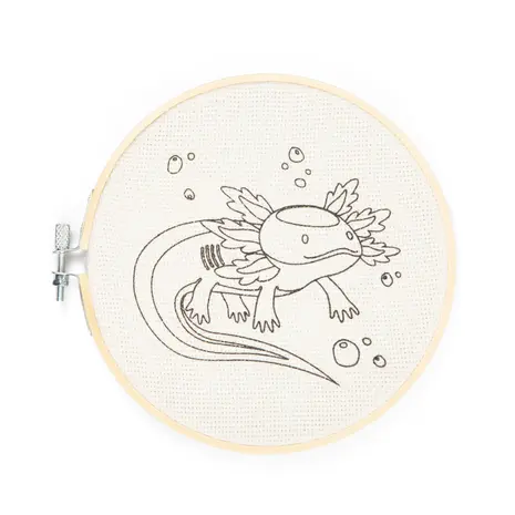 Kikkerland Kikkerland - punch needle kit - axolotl Kikkerland Kikkerland - punch needle kit - axolotl