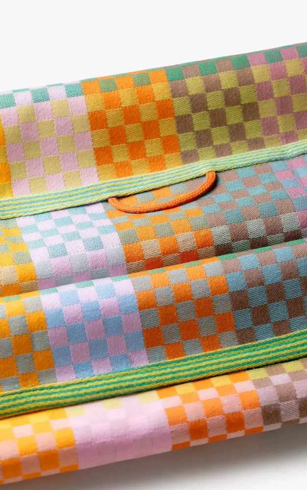 Foekje Fleur Foekje fleur - odds & ends - checkered check theedoek #166B Foekje Fleur Foekje fleur - odds & ends - checkered check theedoek #166B