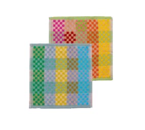 Foekje Fleur Foekje fleur - odds & ends - multi doekjes checkered check #163 (set van 2)