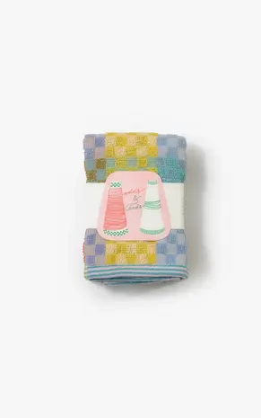 Foekje Fleur Foekje fleur - odds & ends - multi doekjes checkered check #163 (set van 2)
