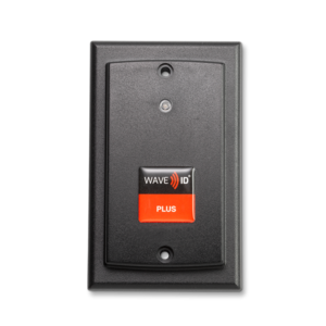 KT-805W1BK6-IP67 WAVE ID® Plus Keystroke Black Wall-Mount 9v Pin 9 Power Reader w/ IP67