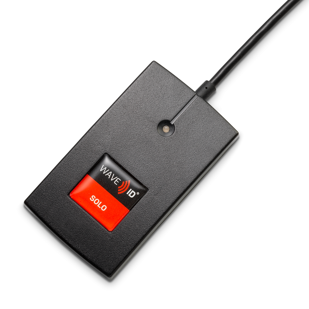 RDR-7581AKU WAVE ID® Solo Keystroke 13.56MHz CSN Black USB Reader