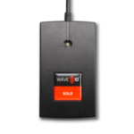 RDR-6081AK7-7E1 WAVE ID® Solo Keystroke HID™ Prox Black 9v ext p.s. RS232 7,E,1 Protocol Reader