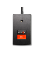 RDR-6081AK7-7E1 WAVE ID® Solo Keystroke HID™ Prox Black 9v ext p.s. RS232 7,E,1 Protocol Reader