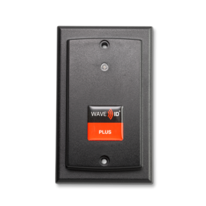 RDR-800W1BKB-P WAVE ID® Plus Keystroke V2 w/ iCLASS ID Surface Mount Black EtherNet/IP POE Reader