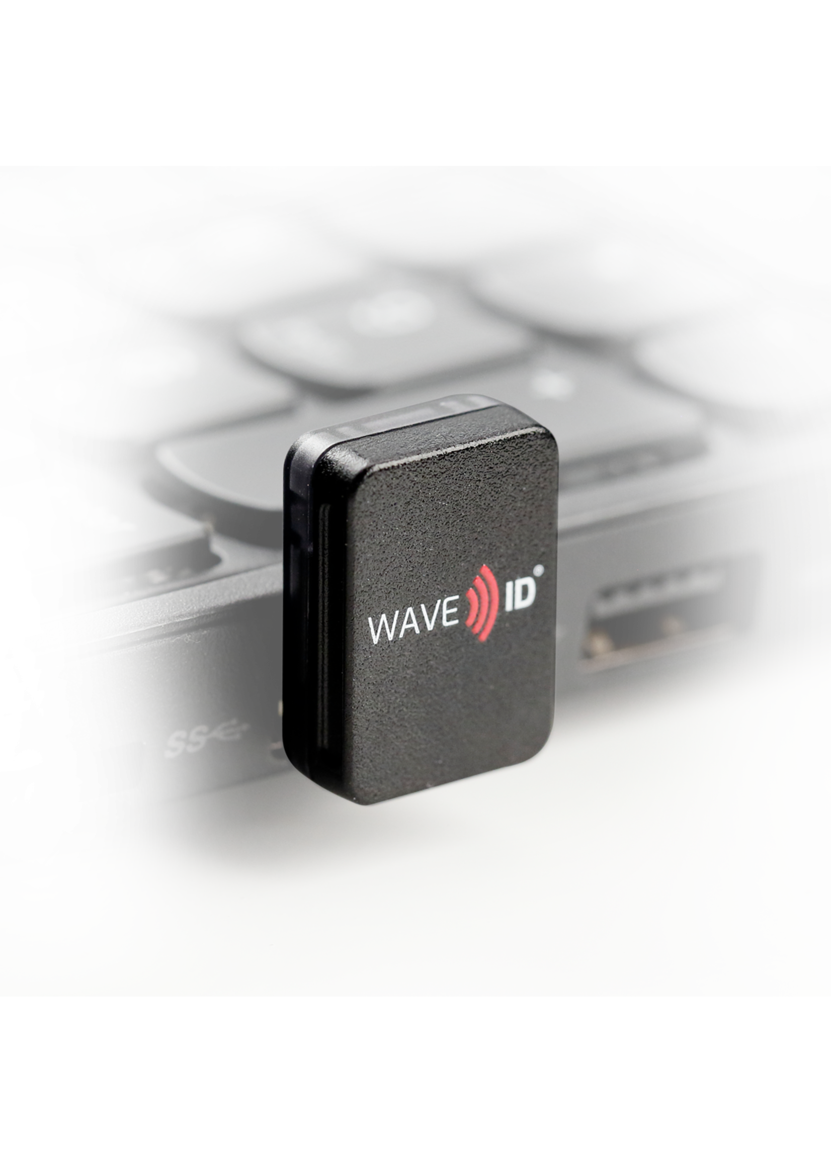 RDR-6011AKU-V2  Wave ID® Nano Keystroke HID Prox V2 Black Vertical USB Reader