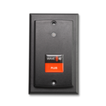 KT-805W1AK9-IP67-V2 WAVE ID® Plus Keystroke Wallmount IP67 Black 5v USB pwr tap RS232 Reader