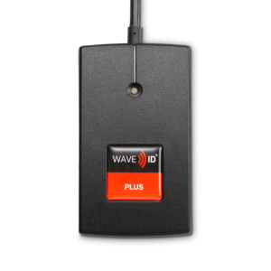 RDR-80M41AKU-RSOP  WAVE ID® Plus Keystroke MIFARE Secure Ricoh SOP USB Reader