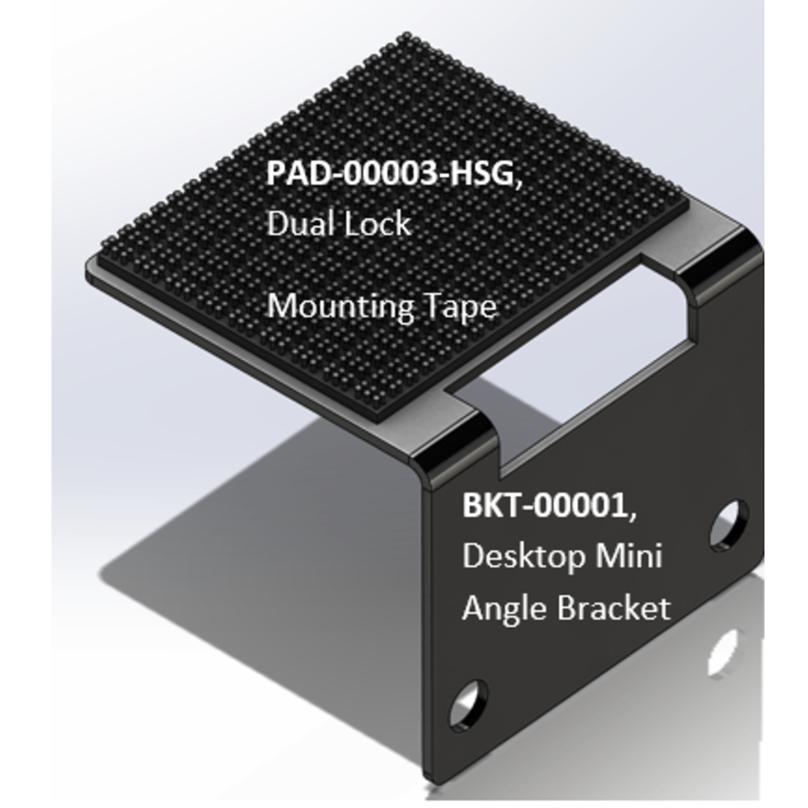 KT-ANGLE-Mini WAVE ID Black Angle Mini Mounting Bracket