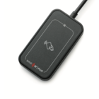 RDR-80031BK0-16 WAVE ID® Plus Keystroke V2 w/ iCLASS ID & SEOS Black Virtual COM Reader with 16"cable