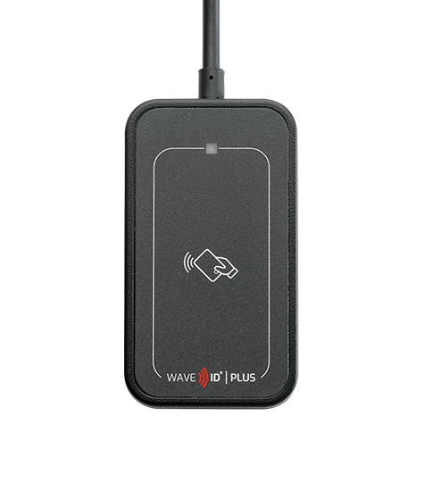 RDR-80031BK5 WAVE ID Plus Mini w/iCLASS SE & Seos Black 5v Pin 9