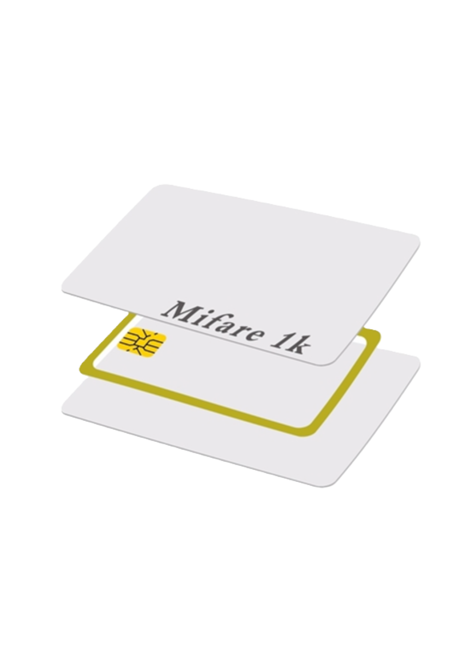 BDG-ISO-MIFARE-1K-V MIFARE 1K ISO 30mil Card w/Vertical slot punch