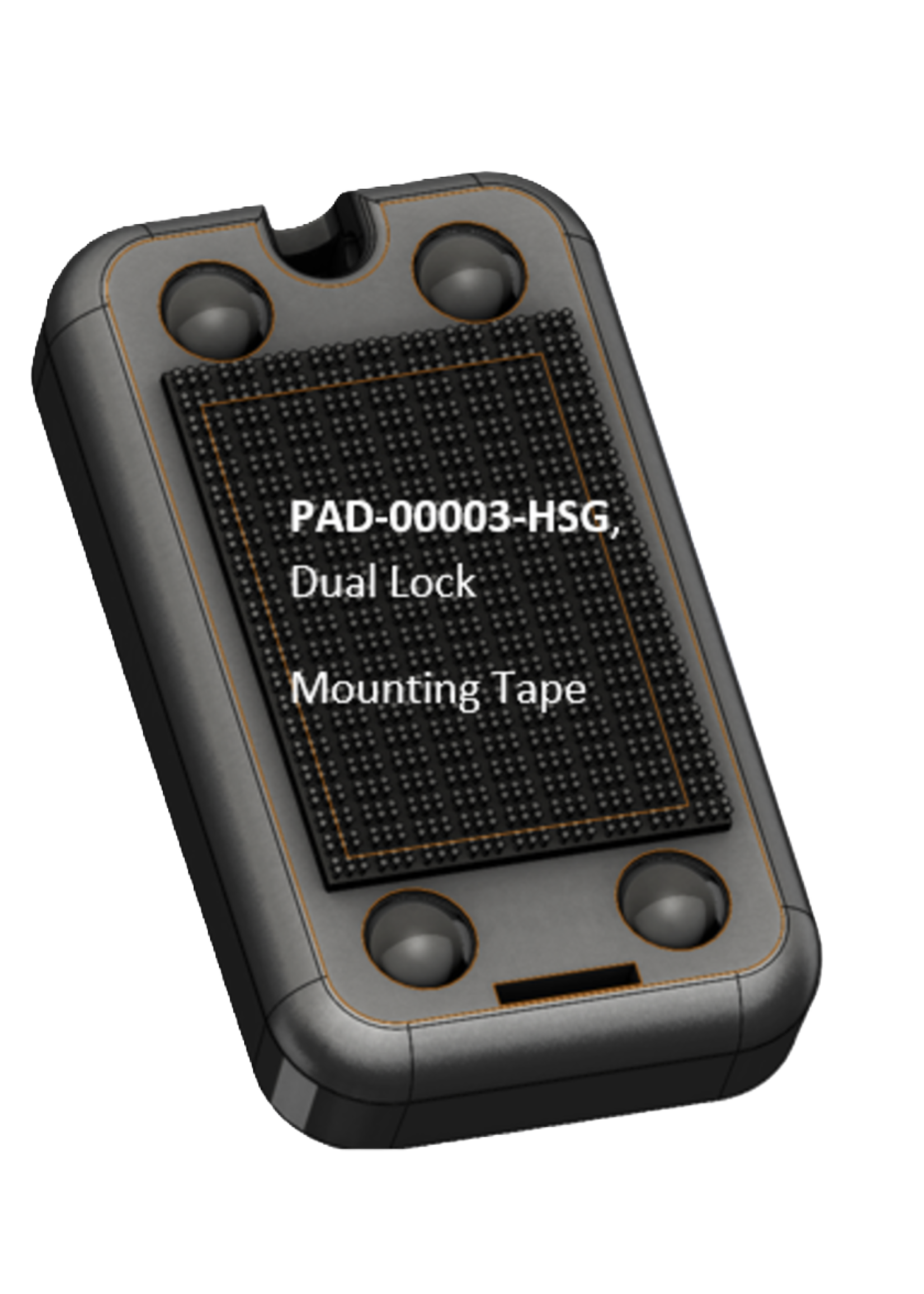 KT-ANGLE-MINI+CLIPS WAVE ID Black Angle Mini Mounting Bracket W/Cable Clips