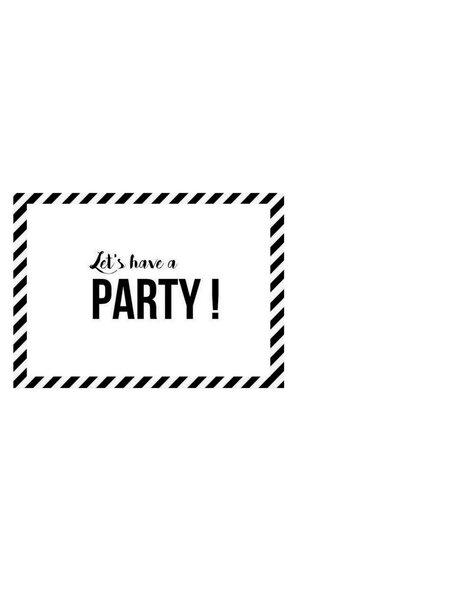 Uitnodigingen Let's have a party!