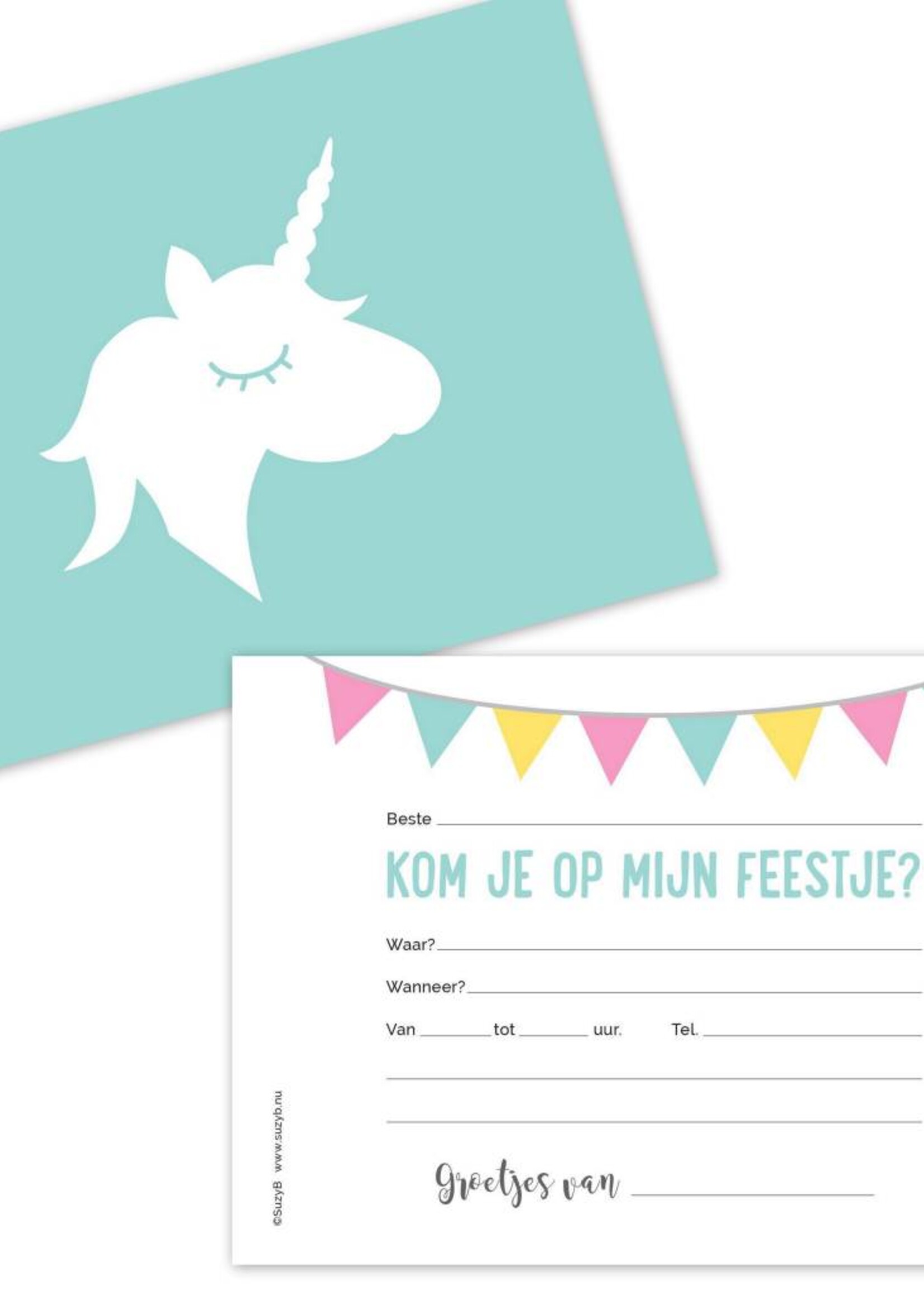Uitnodigingen Unicorn