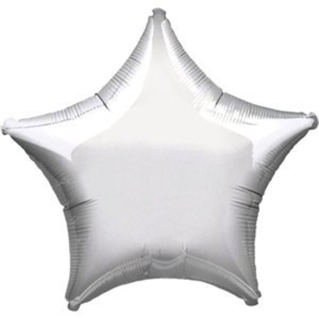 Ballon ster roze  zilver