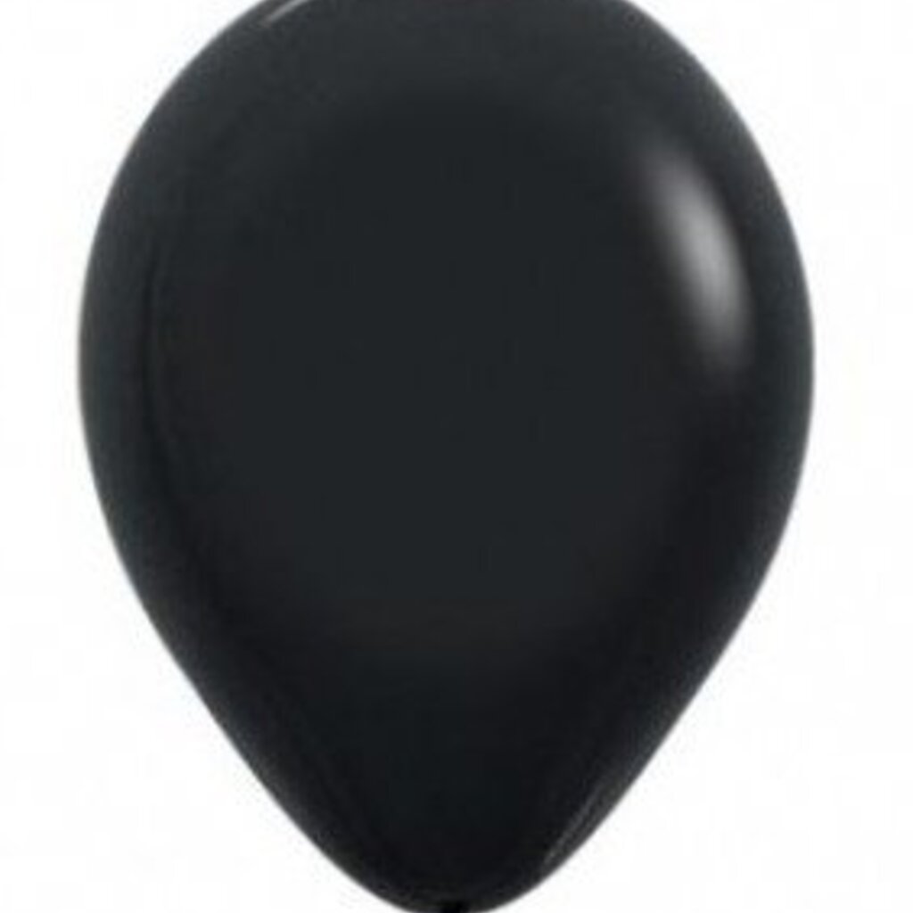 Mini ballon zwart 10x