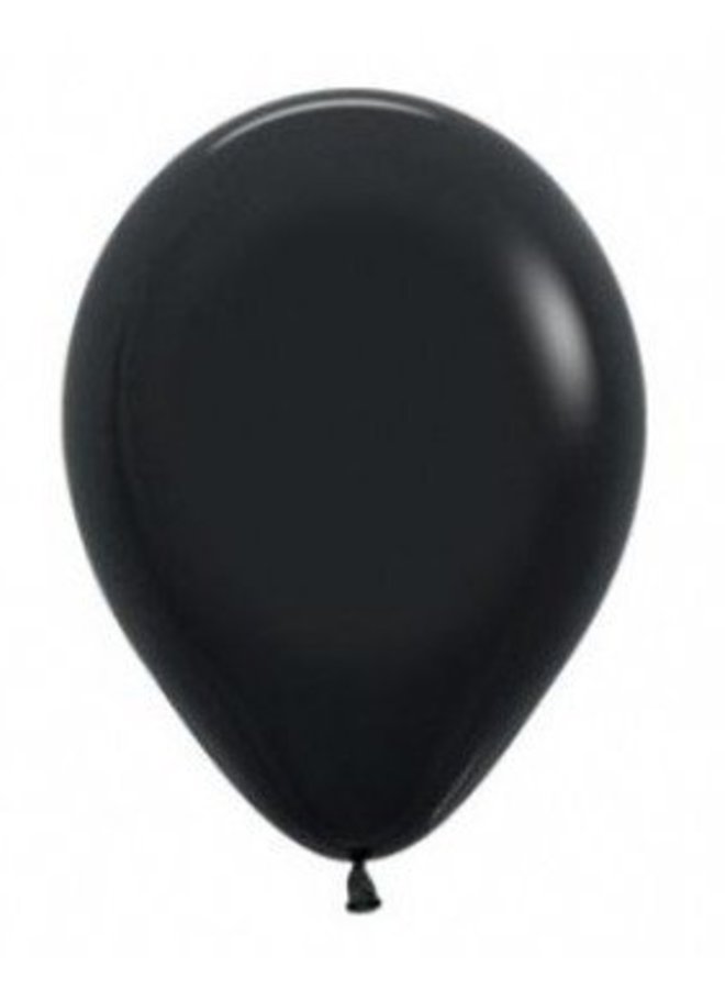 Mini ballon zwart 10x