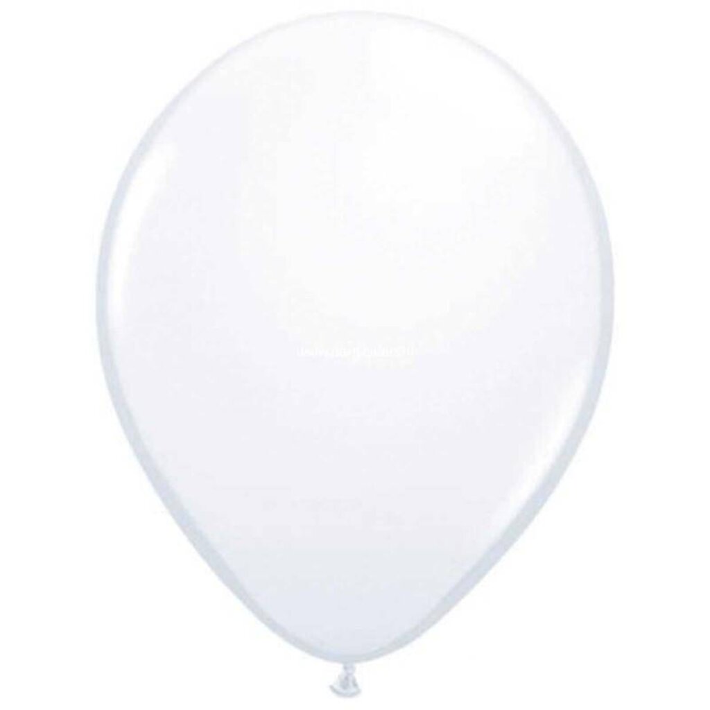 Mini ballon wit 10x