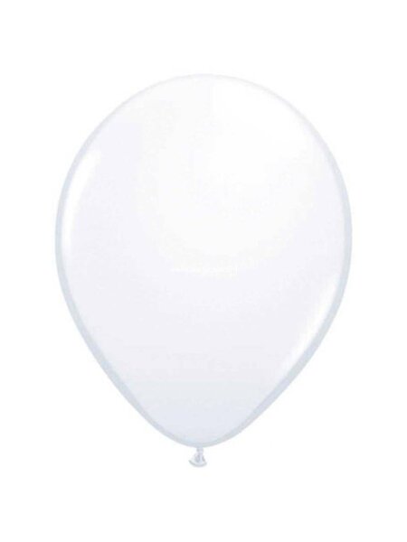 Mini ballon wit 10x