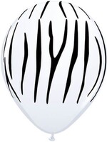 Ballonnen met zebrastrepen 5x
