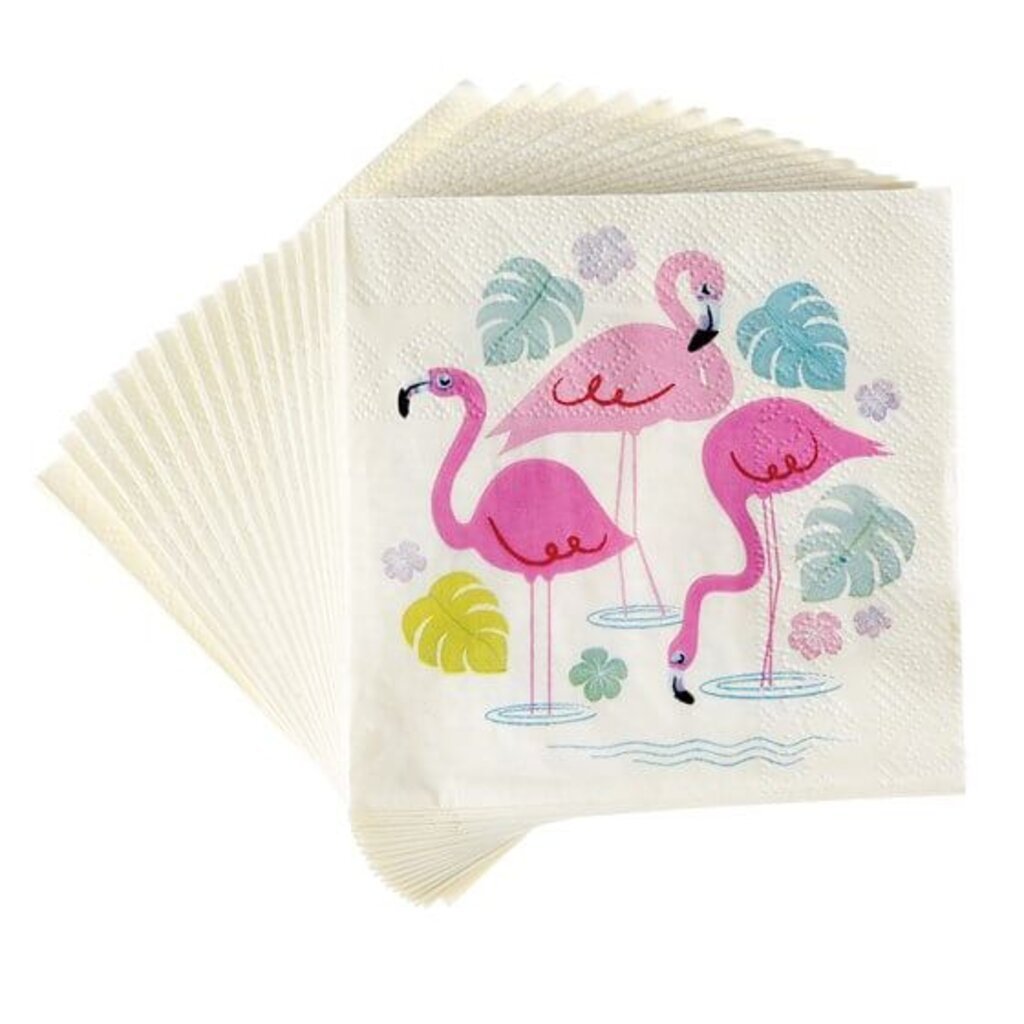 Servetten flamingo