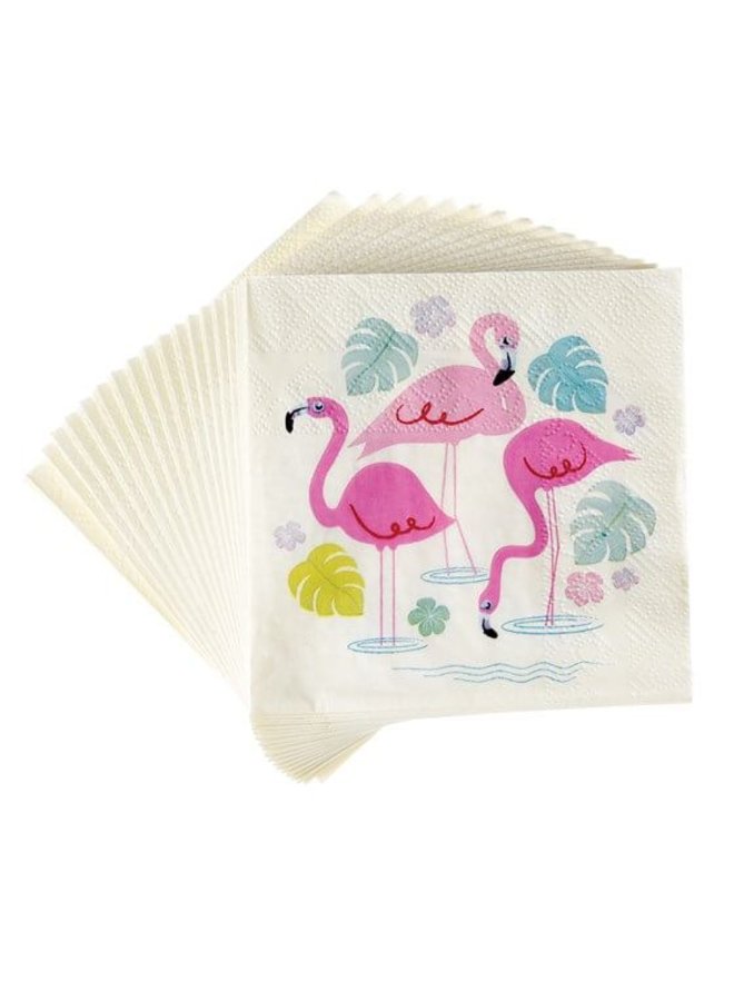 Servetten flamingo