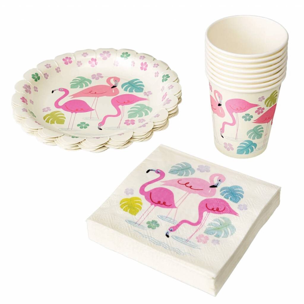 Servetten flamingo